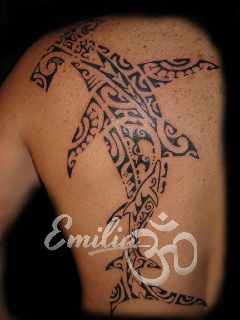 Polynesian Shark Tattoo