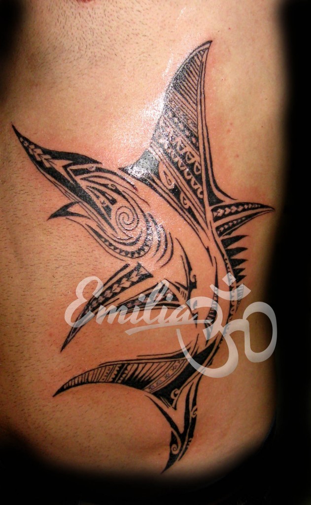 Polynesian Sword Fish Tattoo
