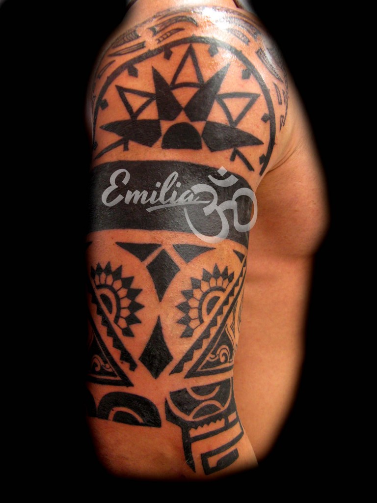 Polynesian Half Sleeve Tattoo Balinese Tattoo Miami